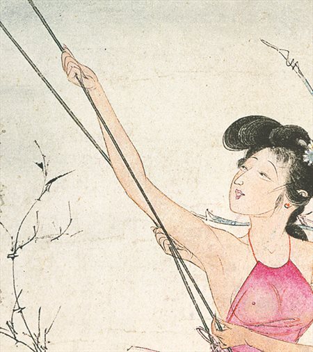 金台-胡也佛的仕女画和最知名的金瓶梅秘戏图